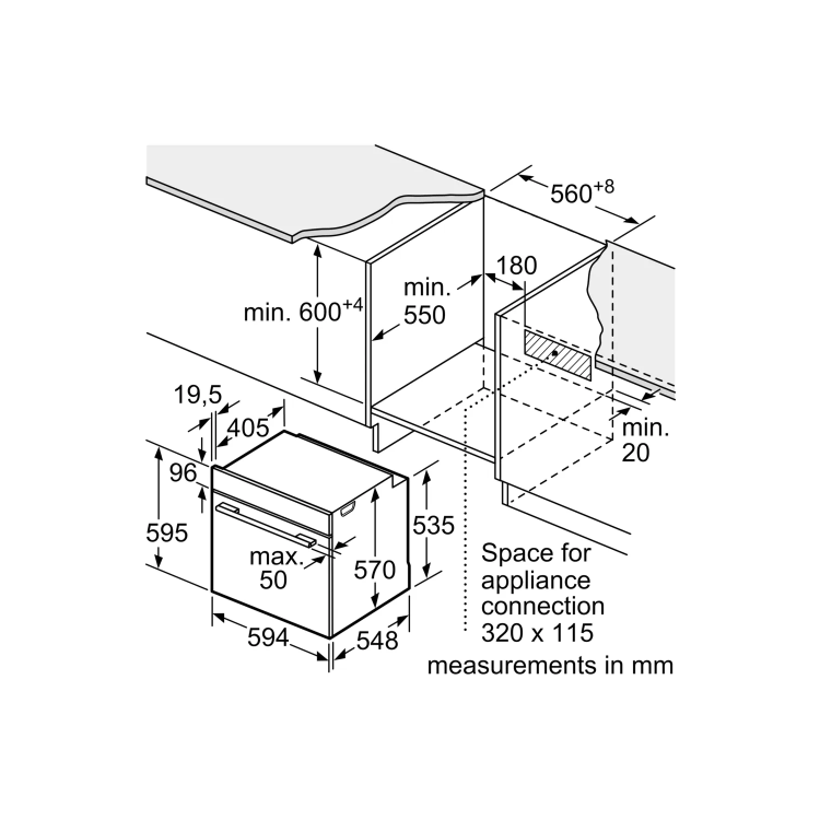 Neff N50 B1ACE4AG3B Electric Single Oven - Graphite Grey