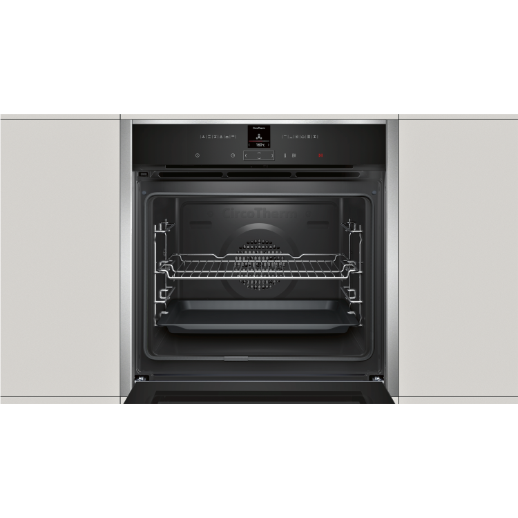 Refurbished Neff N70 B27CR22N1B Electric Built-in Single Oven With Pyrolytic Cleaning Stainless Steel