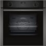 Neff N50 Slide and Hide Electric Single Oven - Graphite Grey