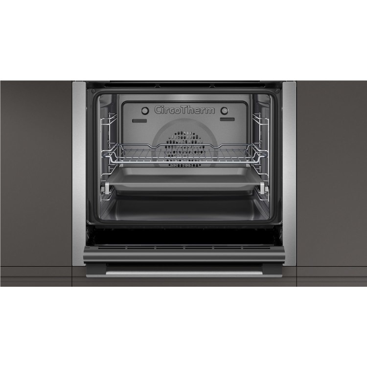 Neff N50 Slide & Hide Electric Single Oven - Black