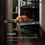 Neff N50 Slide & Hide Electric Single Oven - Black
