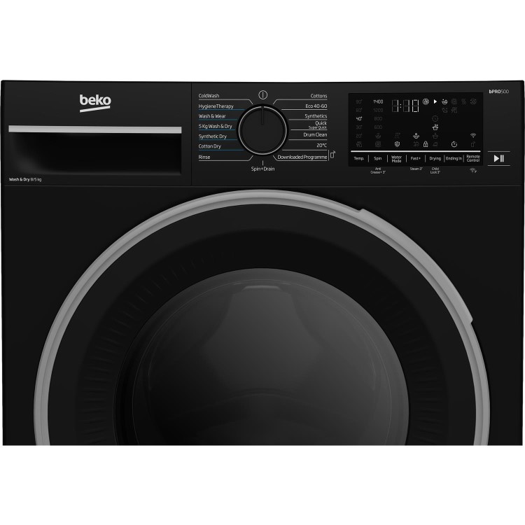 Beko 8kg Wash 5kg Dry 1400rpm Washer Dryer - Black