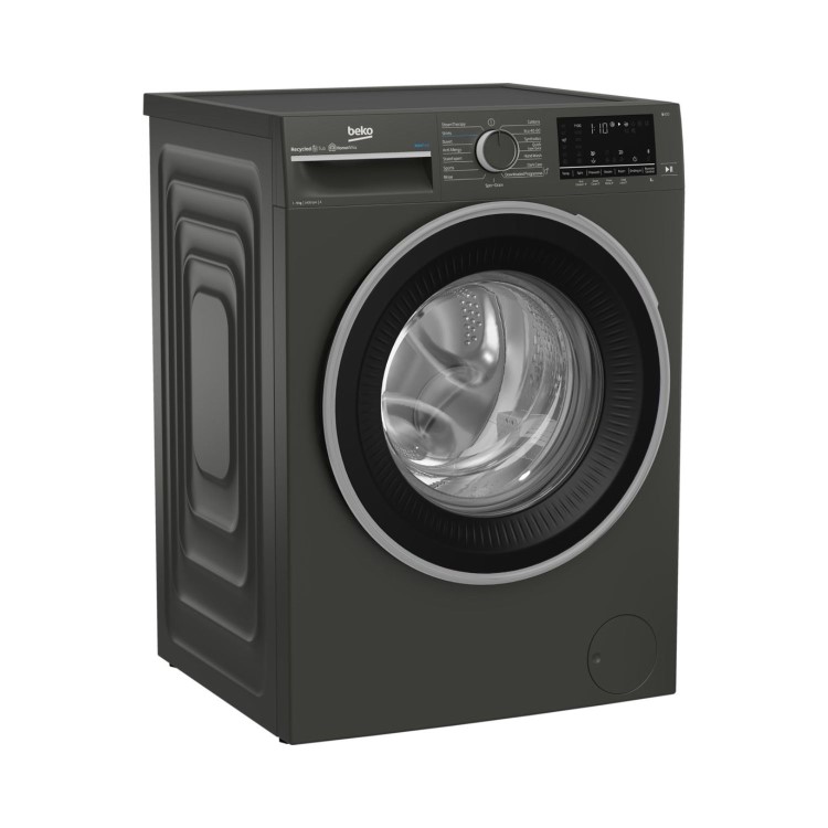 Beko IronFast RecycledTub&reg; 9kg 1400rpm Washing Machine - Graphite