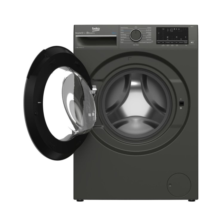 Beko IronFast RecycledTub&reg; 9kg 1400rpm Washing Machine - Graphite