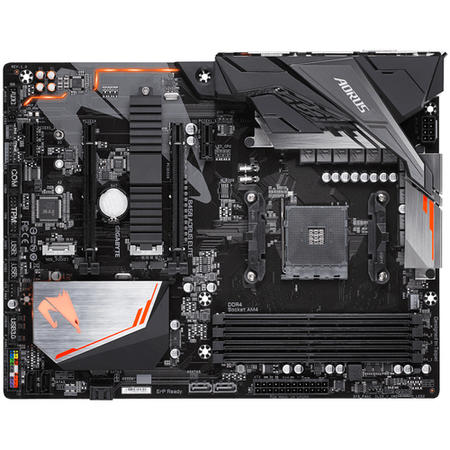 Refurbished Gigabyte B450 AORUS Elite AMD Socket AM4 ATX DDR4 DVI-D/HDMI Dual M.2 RGB Motherboard