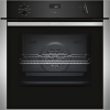 Neff N50 Slide &amp; Hide Electric Single Oven with Catalytic Cleaning - Stainless Steel