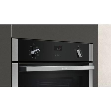 Neff N50 Slide & Hide Electric Single Oven with Catalytic Cleaning - Stainless Steel