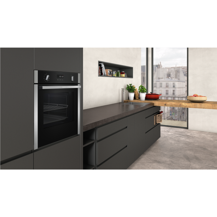 NEFF B4ACM5HN0B N50 8 Function Slide And Hide Single Oven Self Cleaning - Stainless Steel