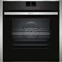 Neff N90 Slide & Hide Pyrolytic Self Cleaning Electric Single Oven - Black