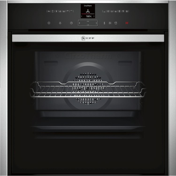 Refurbished Neff N70 B57VR22N0B 60cm Single Built In Electric Oven Stainless Steel