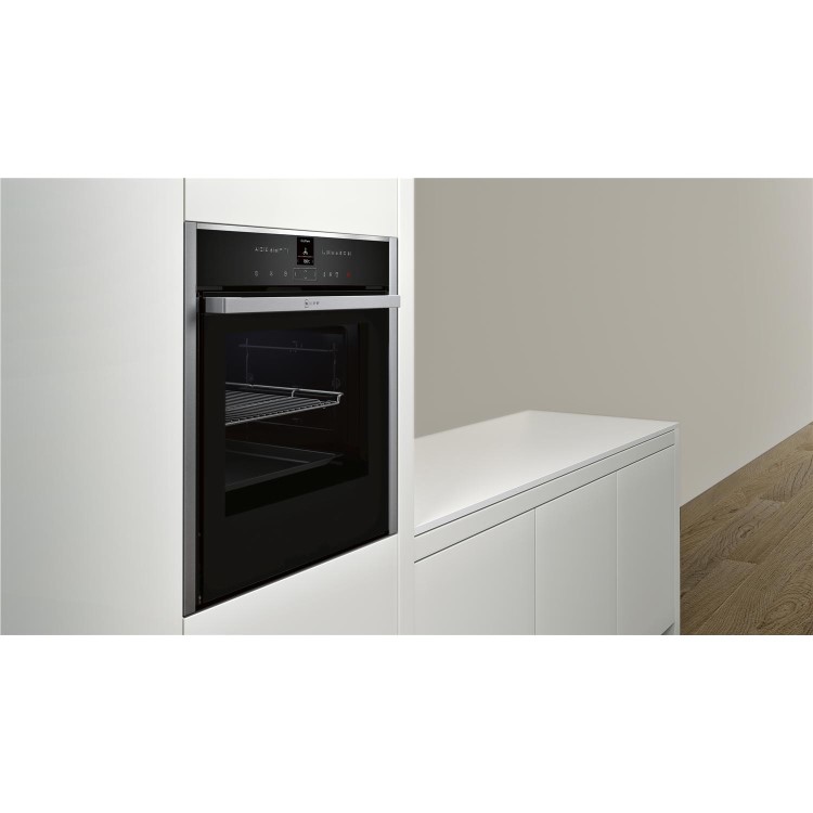 Refurbished Neff N70 B57VR22N0B 60cm Single Built In Electric Oven Stainless Steel