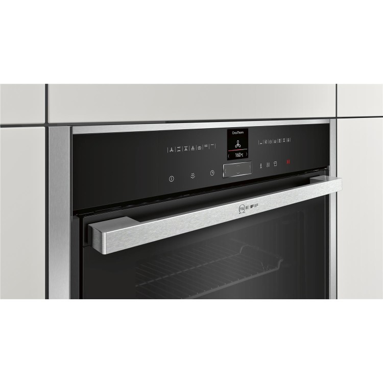 Refurbished Neff N70 B57VR22N0B 60cm Single Built In Electric Oven Stainless Steel
