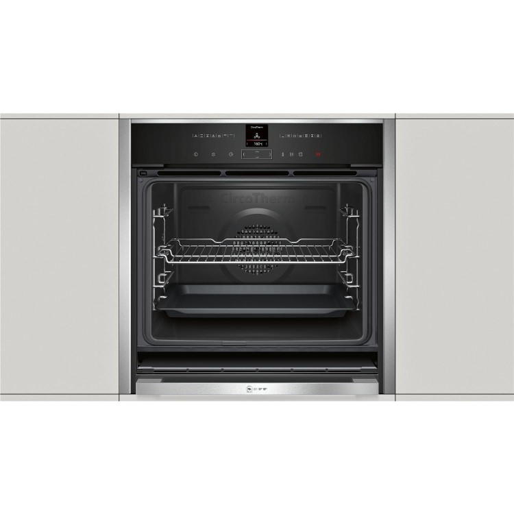 Refurbished Neff N70 B57VR22N0B 60cm Single Built In Electric Oven Stainless Steel