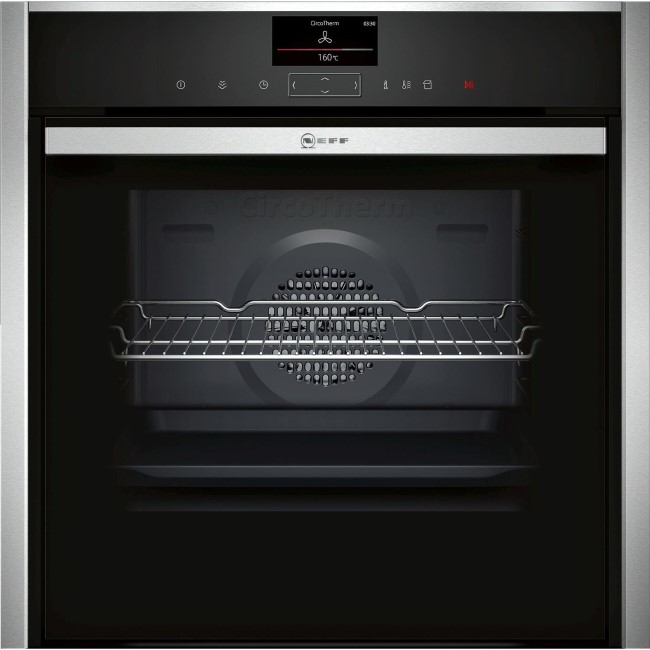 Neff N90 Slide & Hide Single Oven with AddedSteam - Black