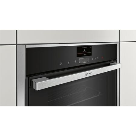 Neff B57VS24N0B Slide & Hide Electric Built-in Single Oven Stainless Steel