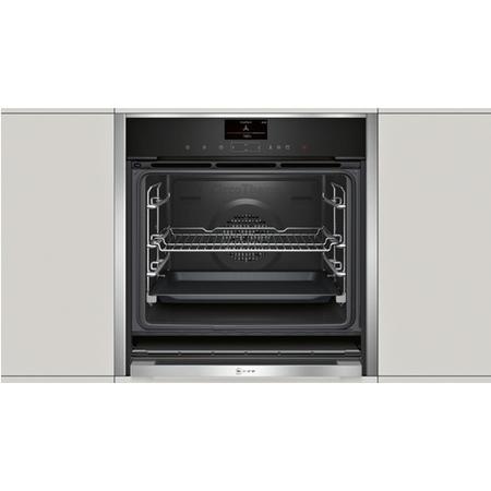Neff B57VS24N0B Slide & Hide Electric Built-in Single Oven Stainless Steel