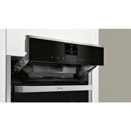 Neff B57VS24N0B Slide & Hide Electric Built-in Single Oven Stainless Steel