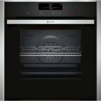 Neff N90 Slide & Hide Pyrolytic Self Cleaning Single Oven - Black