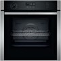 Refurbished Neff N50 B5ACH7AH0B Slide & Hide Multifunction Pyrolytic Self Cleaning 60cm Single Built In Electric Oven Stainless Steel