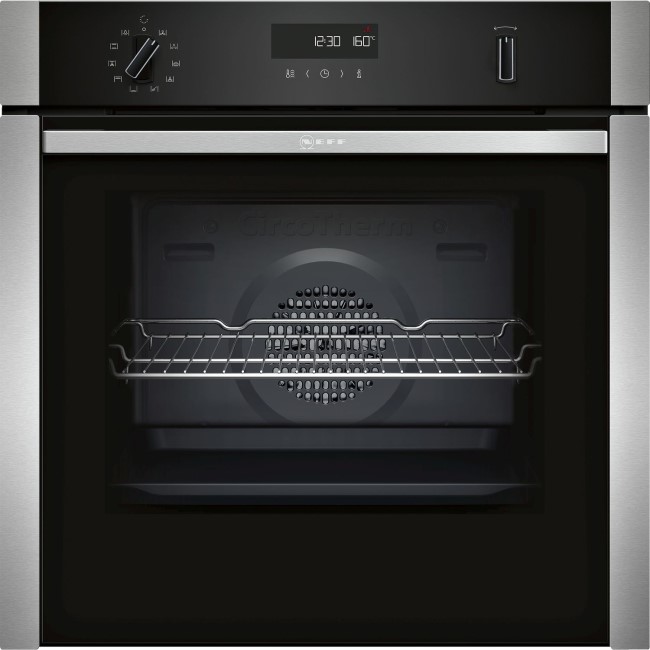 NEFF B5ACH7AN0B N50 Multifunction Single Oven With Pyrolytic Cleaning & SLIDE&HIDE Door - Black