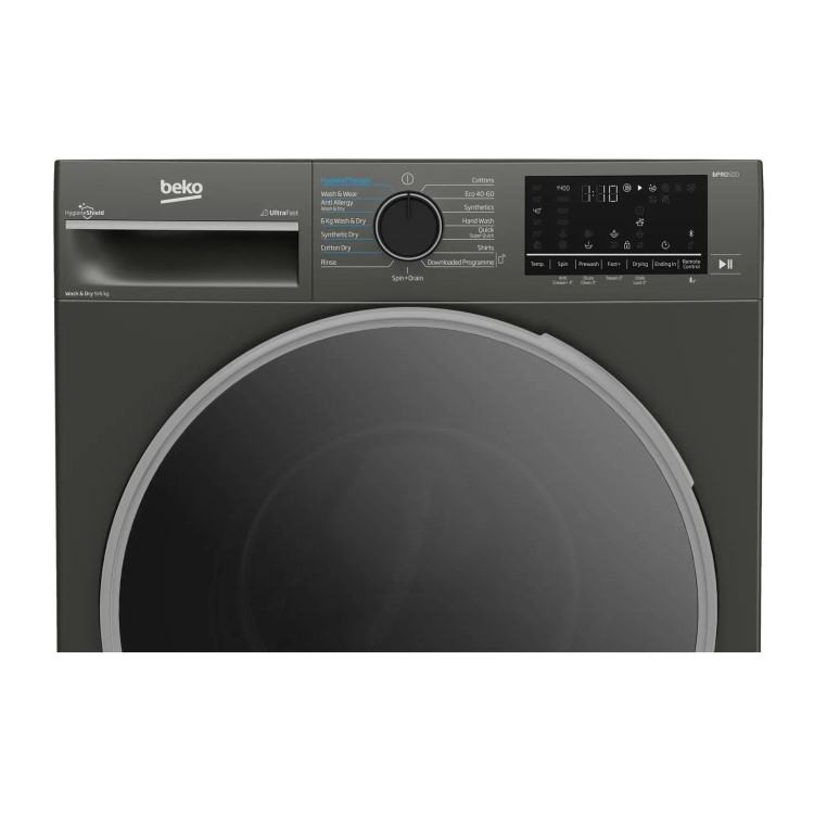 Refurbished Beko BPro 500 B5D59645UG Freestanding 9/6KG 1400 Spin Washer Dryer Graphite