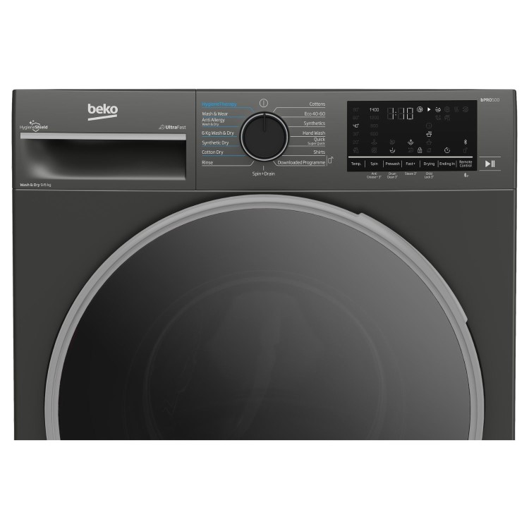 Beko 9kg Wash 6kg Dry 1400rpm Washer Dryer - Graphite