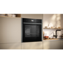 Neff N90 B64CS71G0B Slide and Hide Pyrolytic Self Cleaning Oven - Graphite Grey