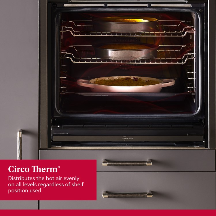 Neff N90 B64VS71G0B Slide and Hide Single Oven with Steam Function