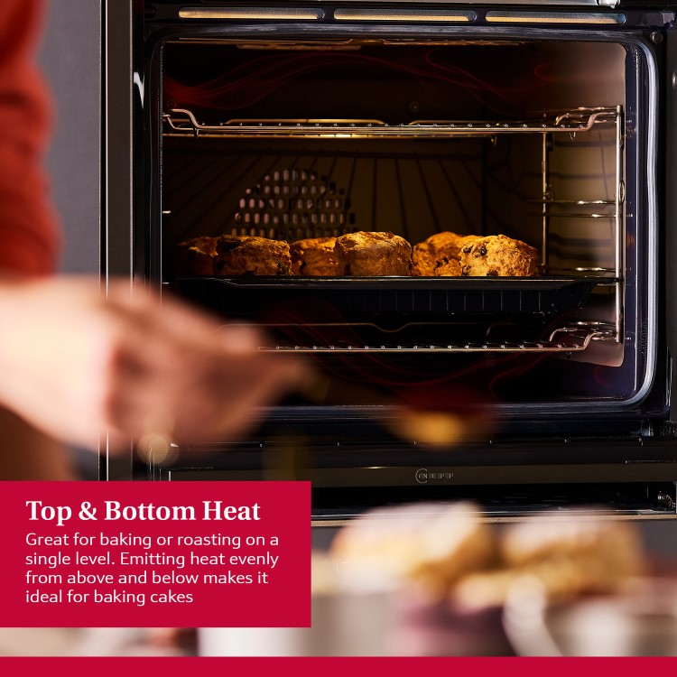 Neff N90 B64VS71G0B Slide and Hide Single Oven with Steam Function