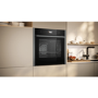 Neff N90 B64VS71G0B Slide and Hide Single Oven with Steam Function