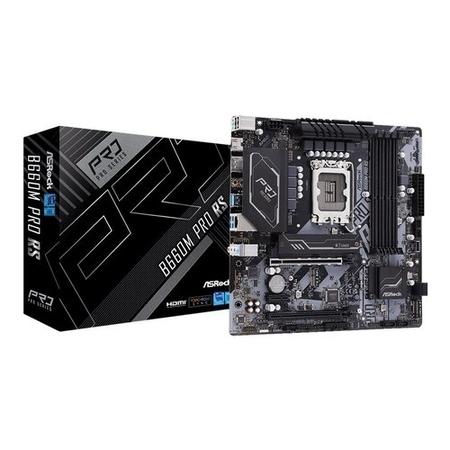 ASRoc B660M PRO RS Intel B660 LGA 1700 DDR4 Micro ATX Motherboard