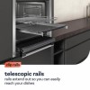 Neff B6ACH7HH0B N50 Slide &amp; Hide Electric Single Oven with Pyrolytic Cleaning - Stainless Steel