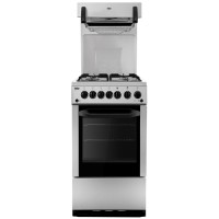 Beko BA52NES 50cm Single Oven Gas Cooker With High Level Grill Silver