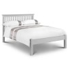 Julian Bowen Barcelona Double Bed with Low Foot End in Dove Grey