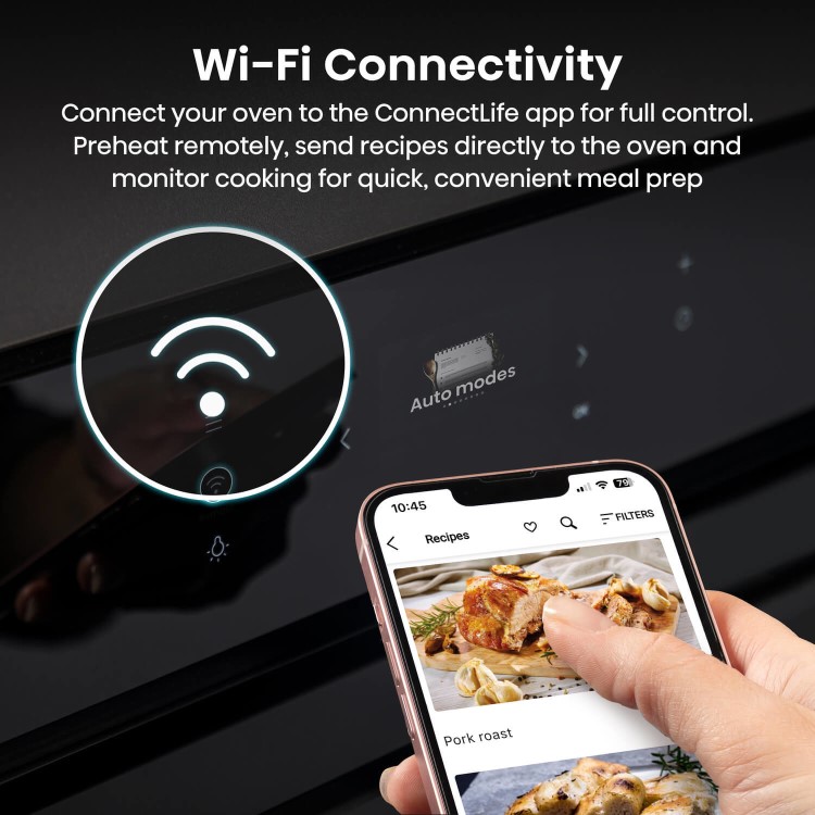 Hisense Hi8 BAS6AH8BUKWF Electric Single Oven - Black   