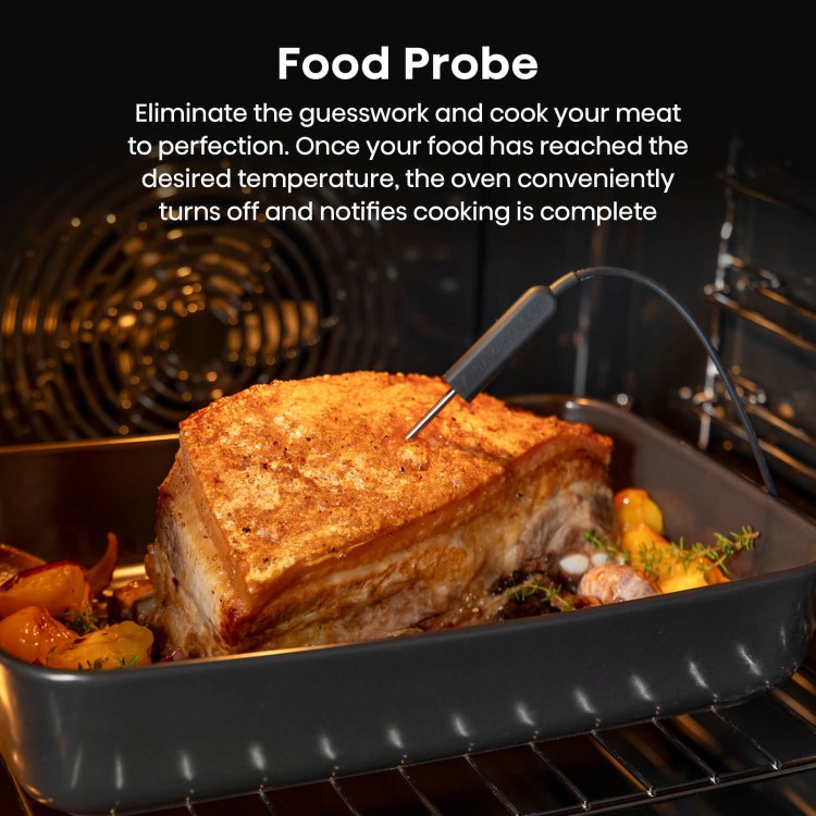 Hisense Hi8 BAS6PH8BUKWF Electric Self-Cleaning Single Oven - Black