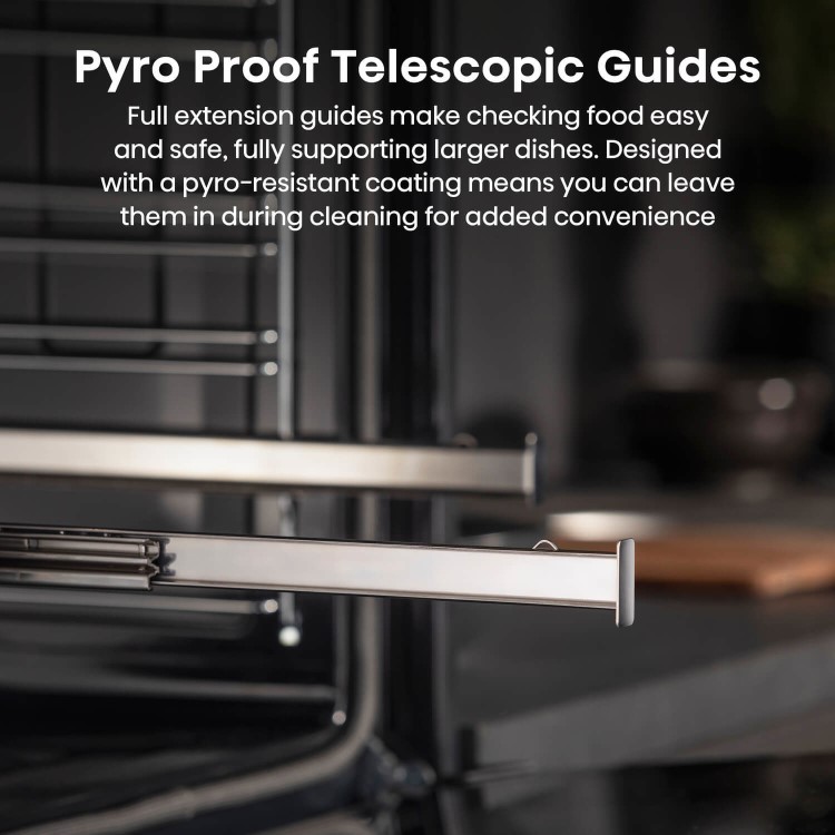 Hisense Hi8 BAS6PH8BUKWF Electric Self-Cleaning Single Oven - Black