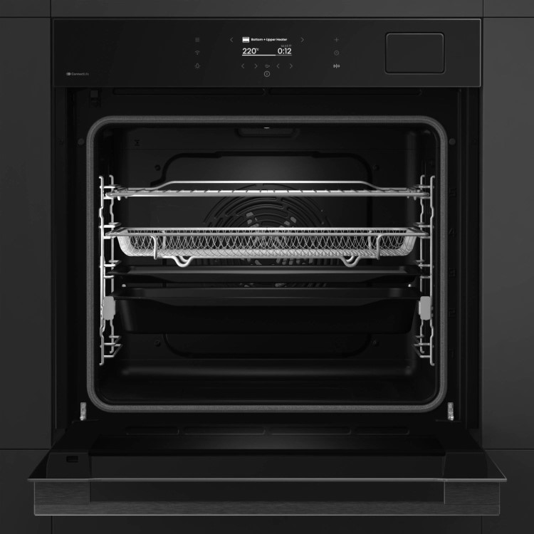 Refurbished Hisense Hi8 BAS6PH8BUKWF 60cm Single Built In Electric Oven Black