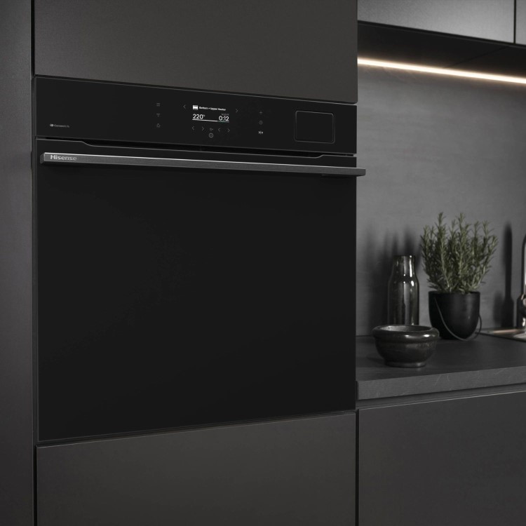 Refurbished Hisense Hi8 BAS6PH8BUKWF 60cm Single Built In Electric Oven Black
