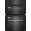 A2/BBDF22300B Refurbished Beko RecycledNet BBDF22300B 60cm Double Built In Electric Oven Black