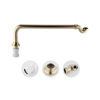 ONLY OPENED - Traditional Exposed Bath Trap - Brushed Brass