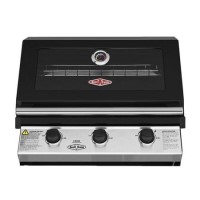 Beefeater 1200E 3 Burner Built in Gas BBQ - Black