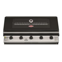 Beefeater 1200E Series - 5 Burner Built in BBQ - Black