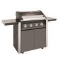 BeefEater 1600E Series - 4 Burner Gas BBQ Grill & Side Burner Trolley - Dark