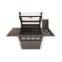 BeefEater 1600E Series - 4 Burner Gas BBQ Grill & Side Burner Trolley - Dark