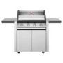 BeefEater 1600S Series - 4 Burner Gas BBQ Grill & Side Burner Trolley - Silver