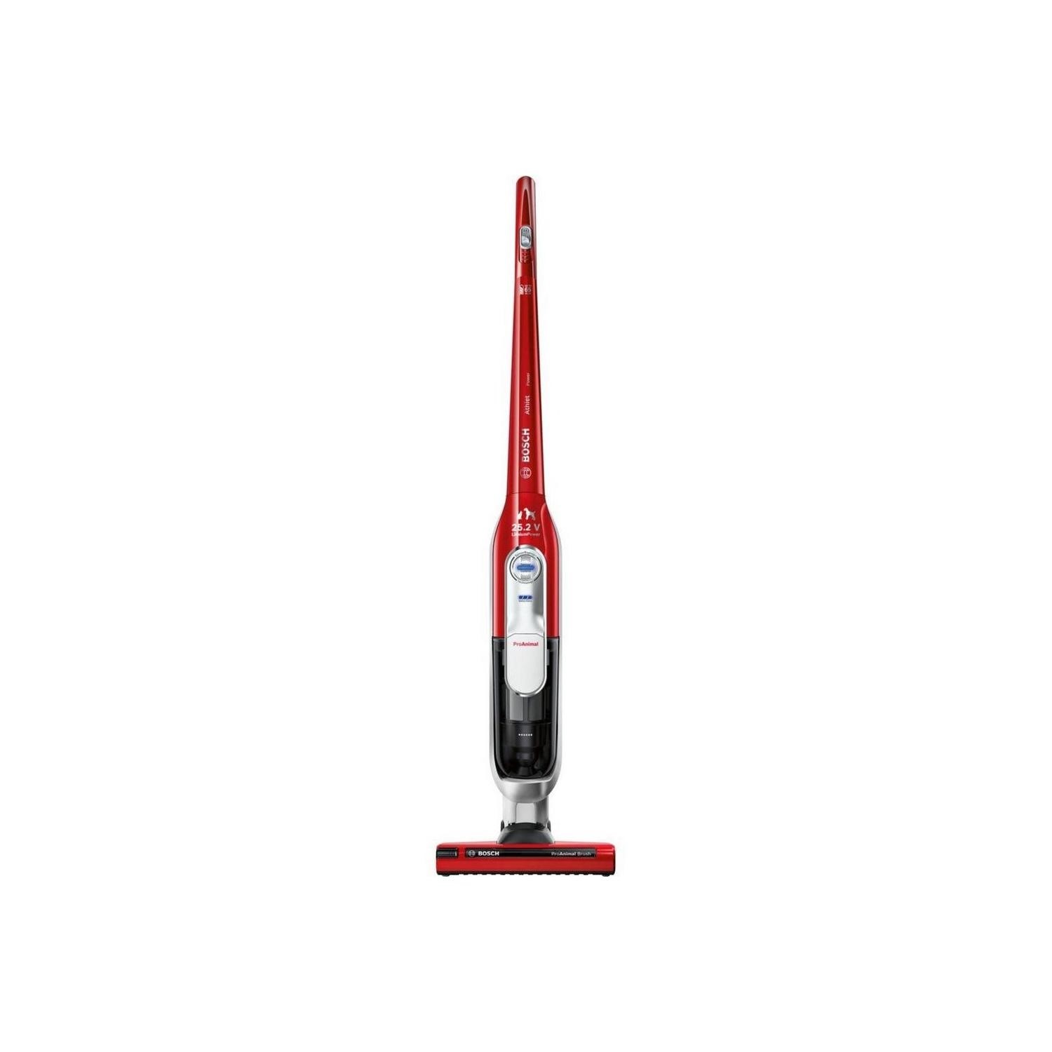 Bosch BBH65PETGB Athlet 25.2V Cordless Stick Vacuum Cleaner Red