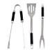 Boss Grill 3 Piece BBQ Tool Set - Includes Tongs Spatula & Fork