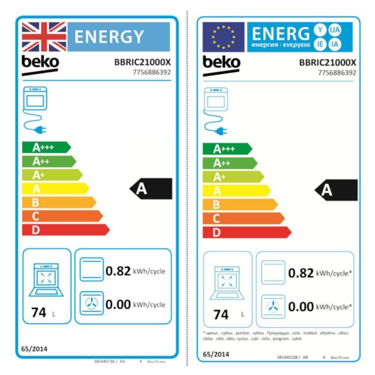 Beko BBRIC21000X Electric Single Oven - Stainless Steel   