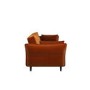 Burnt Orange Velvet 3 Seater Click Clack Sofa Bed – Bobby 